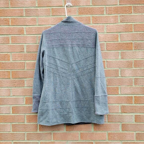 Title Nine Gray Swacket Wool Blend Sweater Jacket Medium - Picture 2 of 9